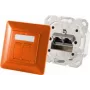 ShiverPeaks BS74280-O RJ-45 kontaktligzda, 6.a kategorija, metāliski oranža
