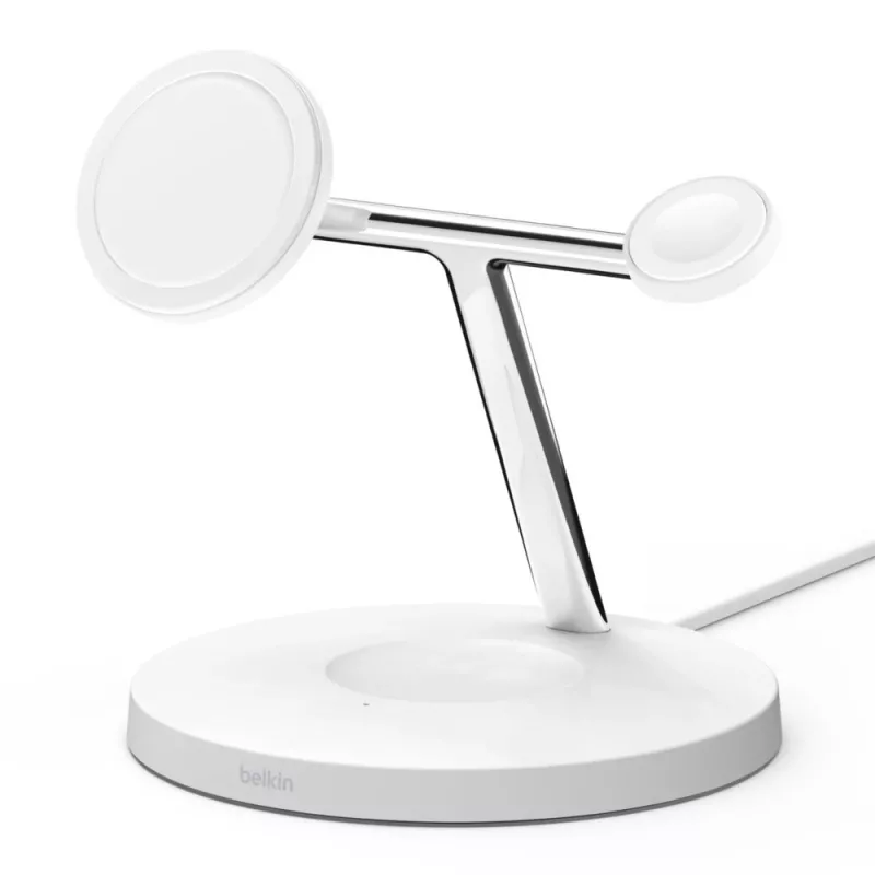 Belkin WIZ017vfWH bezvadu ātrās uzlādes lādētājs austiņām, 15 W, balts