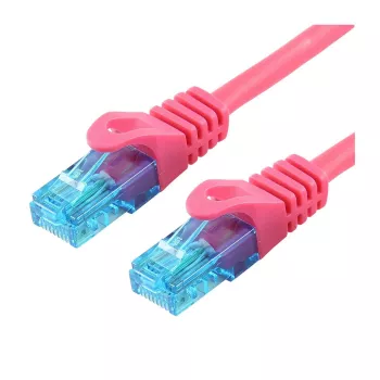 Tīkla kabelis LOGON TCU55U0025M Cat5e U/UTP 2,5 m fuksīns, RJ-45 ar zeltītiem kontaktiem