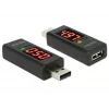DeLOCK 65569 USB 2.0 sprieguma un strāvas testera adapteris, melns