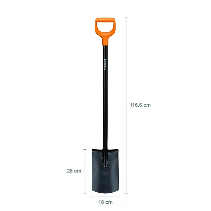 Fiskars Solid taisnā lāpsta, metāla (1066717)