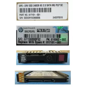 HPE 817101-001 Uzglabāšanas disks