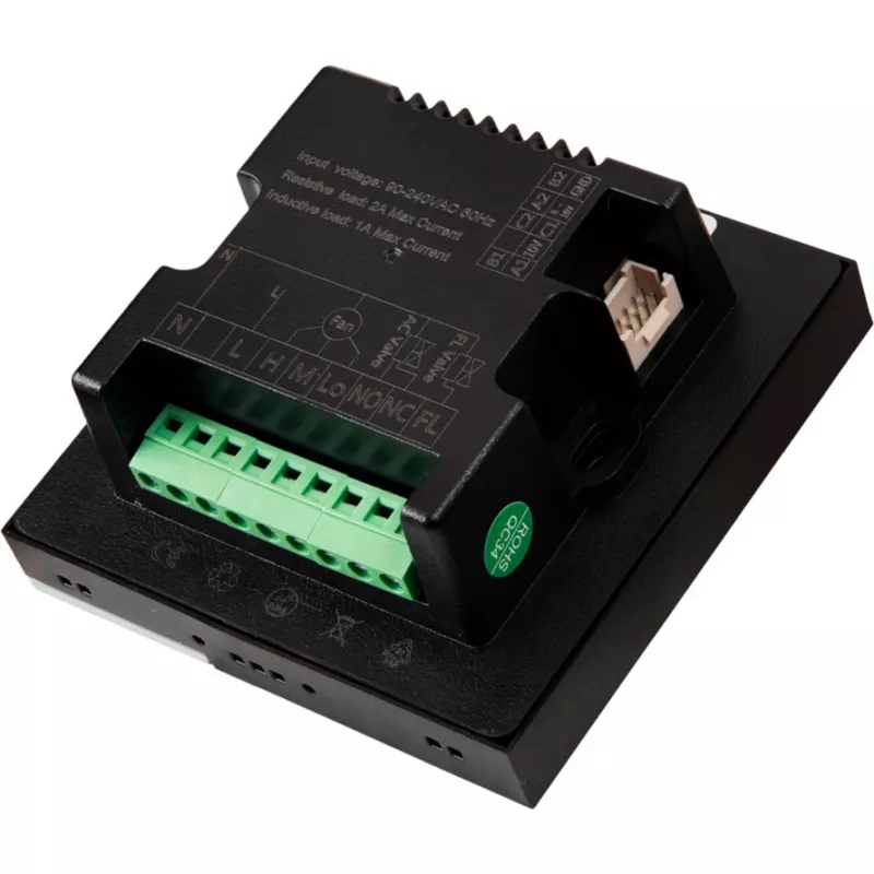 Shelly LinkedGo Black viedais HVAC termostats – digitālais Wi‑Fi (802.11b/g/n), 87×87×35 mm