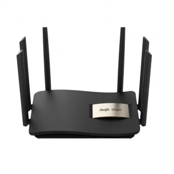 Galda maršrutētājs RUIJIE RG-EW1200G PRO divjoslu Wi‑Fi 5, 1300 Mbps, 6 ārējās antenas, 4 Gigabit LAN porti