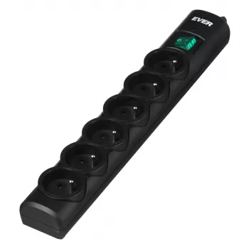 Ever OPTIMA pārsprieguma aizsargs 1.5 m (6 x UTE; 10 A; melns) (T/LZ08-OPT015/0000)
