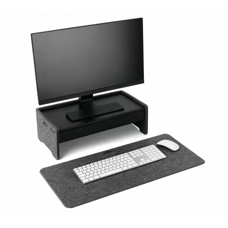 Piestiprināms monitors statīva atvilktne Durable 508201 melna metāla 468×221×53 mm
