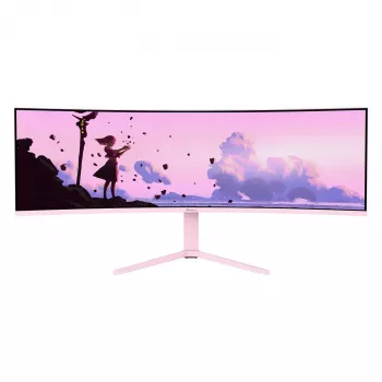 Izliekts monitors Arozzi Nova 49” (124.5 cm) Dual QHD 5120×1440 LED VA 32:9 4 ms Rozā