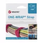 Velcro atkārtoti lietojama ONE-WRAP kabeļu saite, polipropilēns/Velcro, dzeltena, 200 × 13 mm, 25 gab.