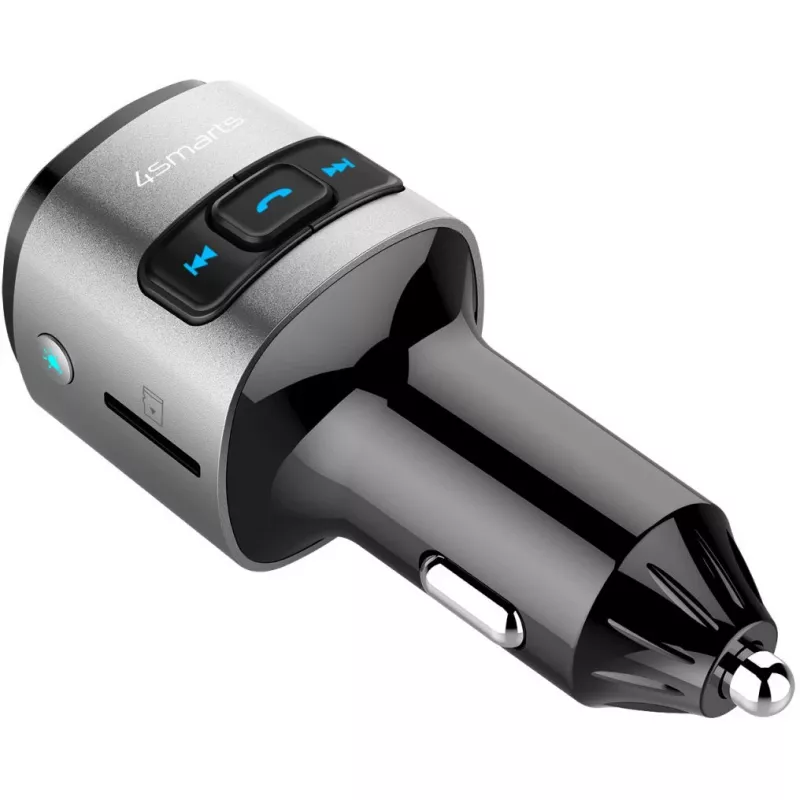 FM raidītājs 4smarts 456201 Cigar Lighters Melns Sudrabs AM FM Bluetooth