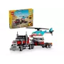 LEGO Creator 2-in-1 plakankravas auto ar helikopteru 31146, pārveidojams komplekts bērniem