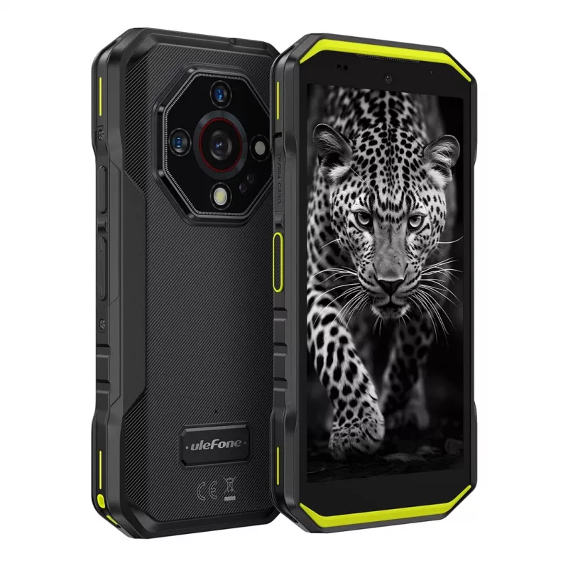 Ulefone Armor X32 viedtālrunis, 5,65 collu, 6 GB RAM, 128 GB, Android 14, 5500 mAh, Vivid Green