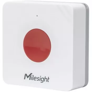 Bezvadu medicīnas izsaukuma poga Milesight WS101915M, ar bateriju, 50×50×18 mm, balta