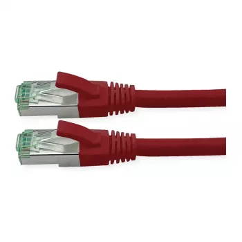 ROLINE RM Patch Kabelis Cat.6A S/FTP (PiMF), Sarkans, 0,3 m
