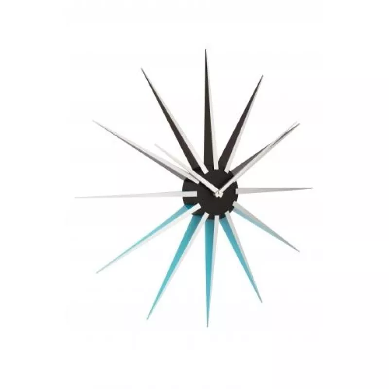 NeXtime Nova sienas pulkstenis 3051bl, Ø50 cm, melns/zils