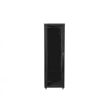 LANBERG 19 42U 800x800 mm stāvošs skapis ar stikla durvīm (FlatPack) melns
