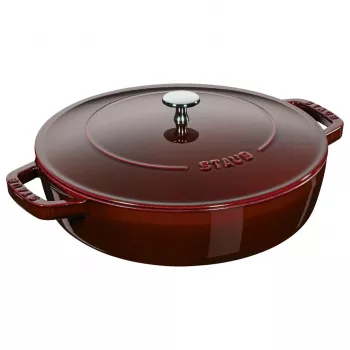 Dziļais sautēšanas panna ar vāku Staub - 28 cm Grenadyna