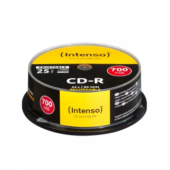 CD-R Intenso 700MB 52x 25 gab. kastītē