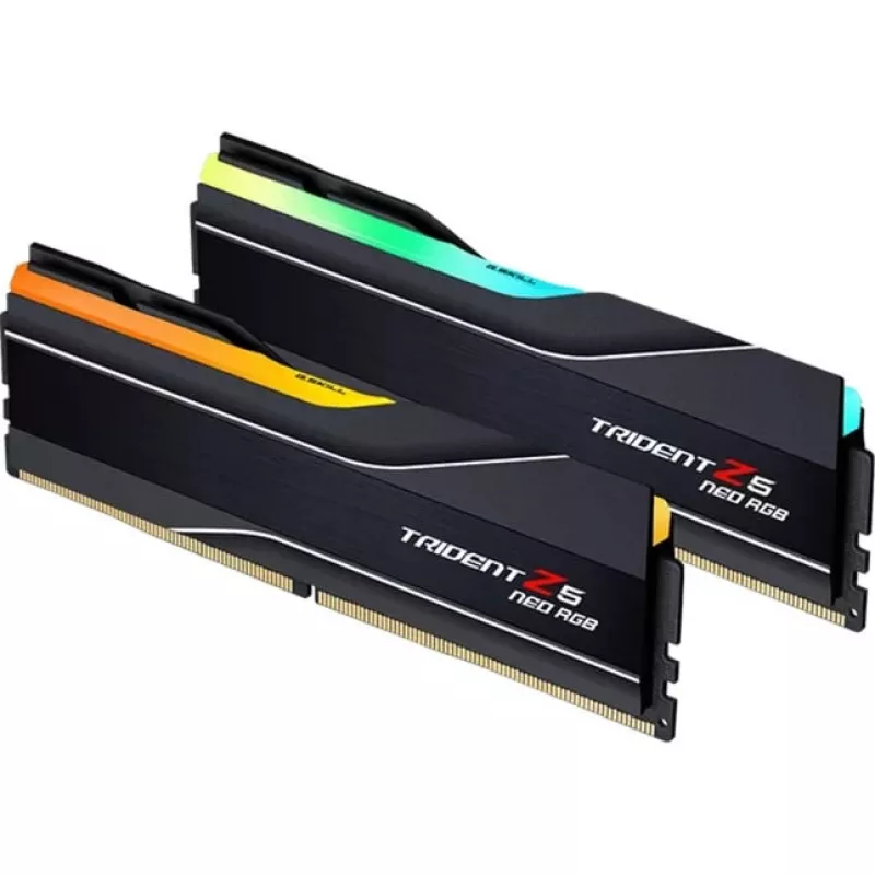 DIMM 64 GB DDR5-6000 (2x 32 GB) Dual-Kit, Arbeitsspeicher schwarz, F5-6000J2636H32GX2-TZ5NR, Trident Z5 Neo RGB, AMD EXPO