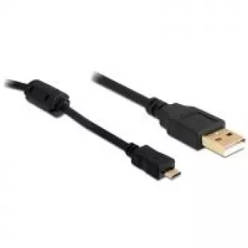 USB kabelis DeLOCK USB 2.0 A uz Micro-USB B 3m Melns