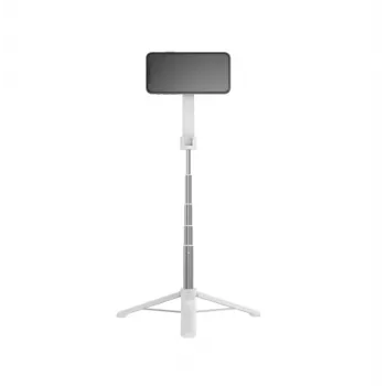 Selfie stabiņš FIXED FIXSN-M-W — Bluetooth salokāms alumīnija stabs, max 72 cm, balts