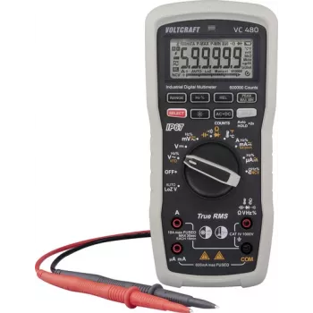 Voltcraft VC 480 rokas multimetrs ūdensizturīgs IP67 CAT IV 1000 V, 6000 skaitījumi
