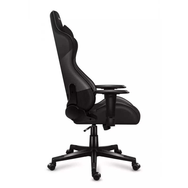 Gaming krēsls huzaro Force 6.2 Carbon — ergonomisks tīkla sēdeklis, regulējams augstums 44–53,5 cm, maksimālā slodze 130 kg