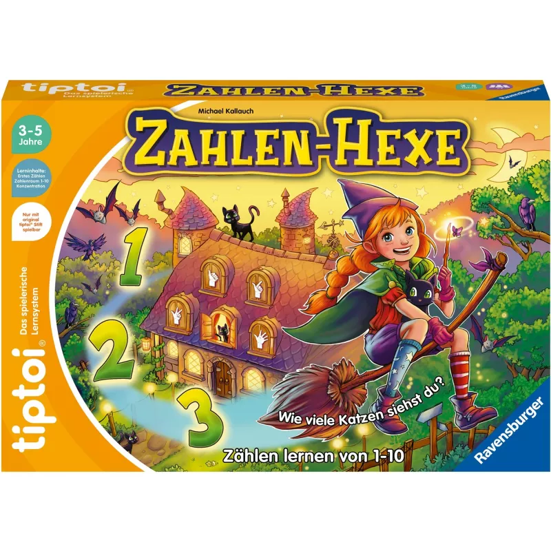 Galda spēle tiptoi Zahlen-Hexe