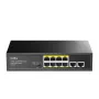 Cudy FS1010P tīkla slēdzis Fast Ethernet (10/100) Power over Ethernet (PoE) Melns