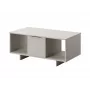 Kafijas galdiņš cama meble ALMA 100×55×55 cm, taisnstūra bēša galda virsma, cashmere apdare