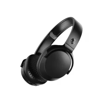 Skullcandy Riff Wireless 2 bezvadu austiņas, pāri ausīm, iebūvēts mikrofons, 3.5 mm, USB, melnas