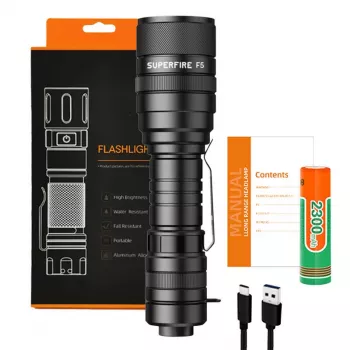 Superfire F5 lukturis, 1100 lm, USB