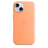 Apple iPhone 15 Silicone Case ar MagSafe - Orange Sorbet