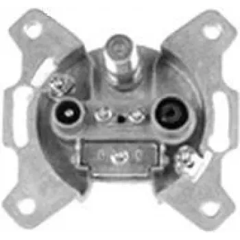 Televes SD33ST-DC Sudraba koaksiālā TV kontaktligzda sienas montāžai
