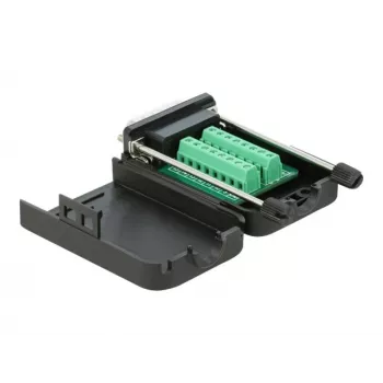 Adapteris D-Sub15 vīriešu uz spaiļu bloku ar korpusu DeLOCK 66566