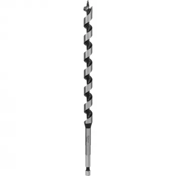 Bosch PRO Wood 2608597626 spirālveida koka urbis, 12 mm, kopējais garums 235 mm, darba garums 170 mm, 1/4 collas sešstūru kāts, 1 gab.