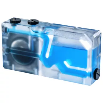 Phanteks Glacier R160C Rezervuārs ar caurspīdīgu akrila aizmugures plāksni un DRGB LED apgaismojumu