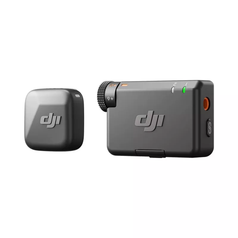 DJI Mic Mini bezvadu mikrofonu komplekts (1 raidītājs + 1 uztvērējs), melns