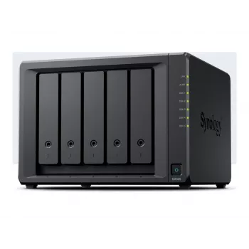 Disku masīvs Synology DX525 Desktop paplašināšanas bloks 5 sloti 3.5 collu HDD/SSD, SATA, karstā maiņa, melns