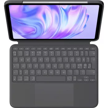 Klaviatūras maciņš Logitech Combo Touch QWERTY dāņu/somu/norvēģu/zviedru izkārtojumā Smart Connector grafīts