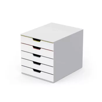 Dokumentu kārtošanas kaste Durable VARICOLOR Mix 5, plastmasa, daudzkrāsaina, balta, 762527