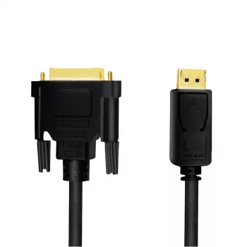 Video kabeļa adapteris LogiLink CV0131 2m DisplayPort DVI Melns