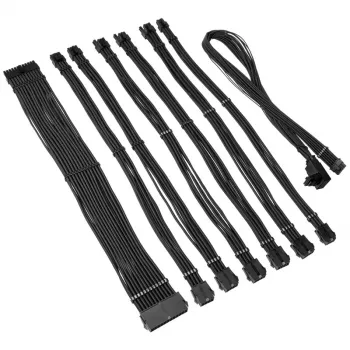 Kolink Core Pro Pīts Kabeļu Pagarinājumu Komplekts 12V-2x6 Type 1 - Melns