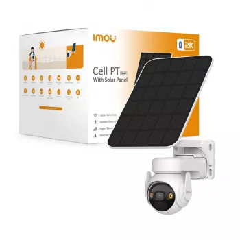 Imou Cell PT Solar Kit IP drošības kamera, kupola, āra, 2304 x 1296 pikseļi, sienas montāža