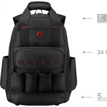 Mugursoma piezīmjdatoram Wenger 653723 40,6 cm (16 inch) portatīvajam datoram, nēsāšanas mugursoma