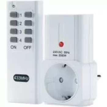 Bezvadu tālvadības slēdžu komplekts Renkforce 1208455, 30 m darbības rādiuss, 2 gab.