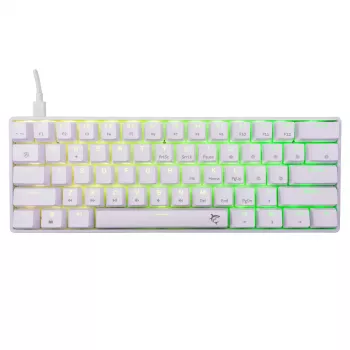 Mehāniskā tastatūra White Shark Shinobi-2 Brown Switch US izkārtojums — kompakts dizains