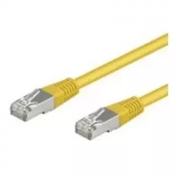 Wentronic Goobay CAT 5e Patch kabelis, F/UTP, Dzeltens, 10 m - CCA vara maisījums (50178)