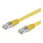 Wentronic Goobay CAT 5e Patch kabelis, F/UTP, Dzeltens, 10 m - CCA vara maisījums (50178)