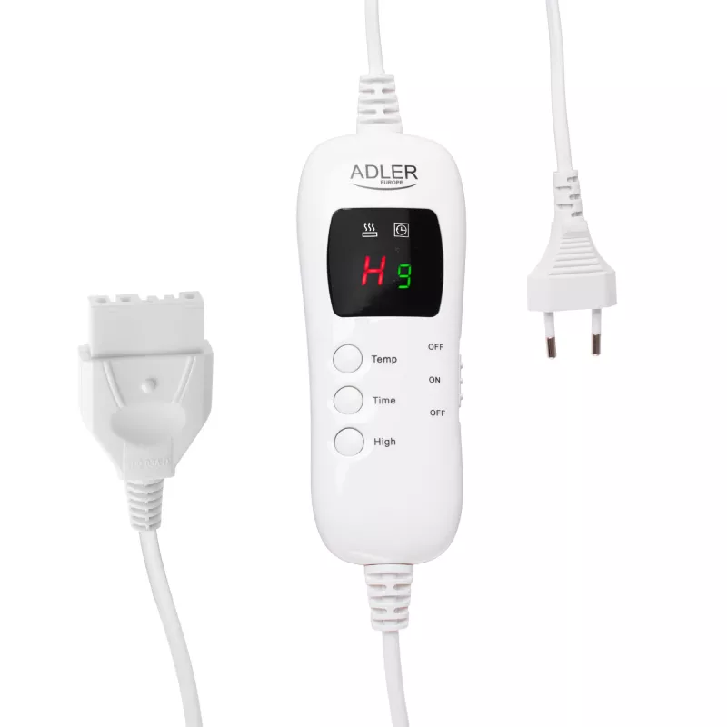 Elektriskā sega Adler AD 7443 160 x 180 cm — flīss, 7 sildīšanas līmeņi, tālvadības pults, 120 W