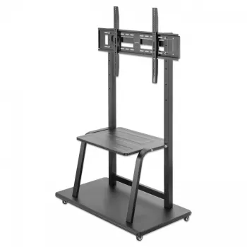 Statīvs uz riteņiem MANHATTAN 1-ekrāns 37–100 collas Melns VESA 200x200–800x600 Maks. 150 kg